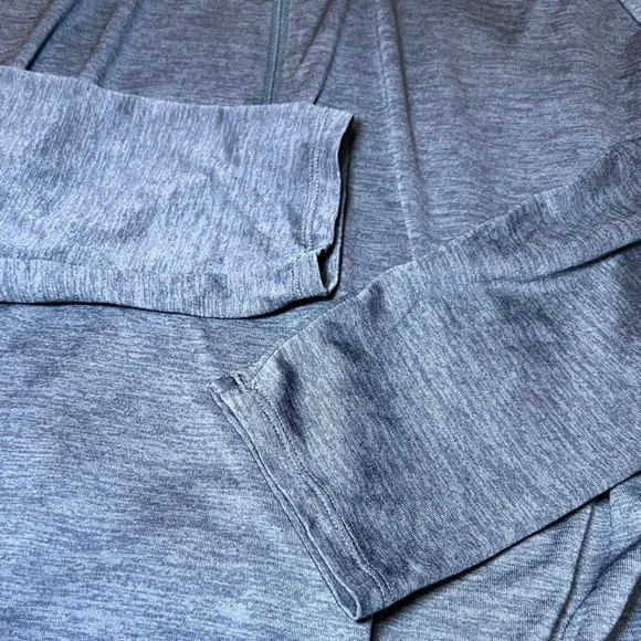 Under Armour Mens Size Large 1/2 Zip Blue Heather HeatGear Pullover Tech 2.0 - Picture 13 of 14